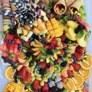 Fruit en chocoladepakket